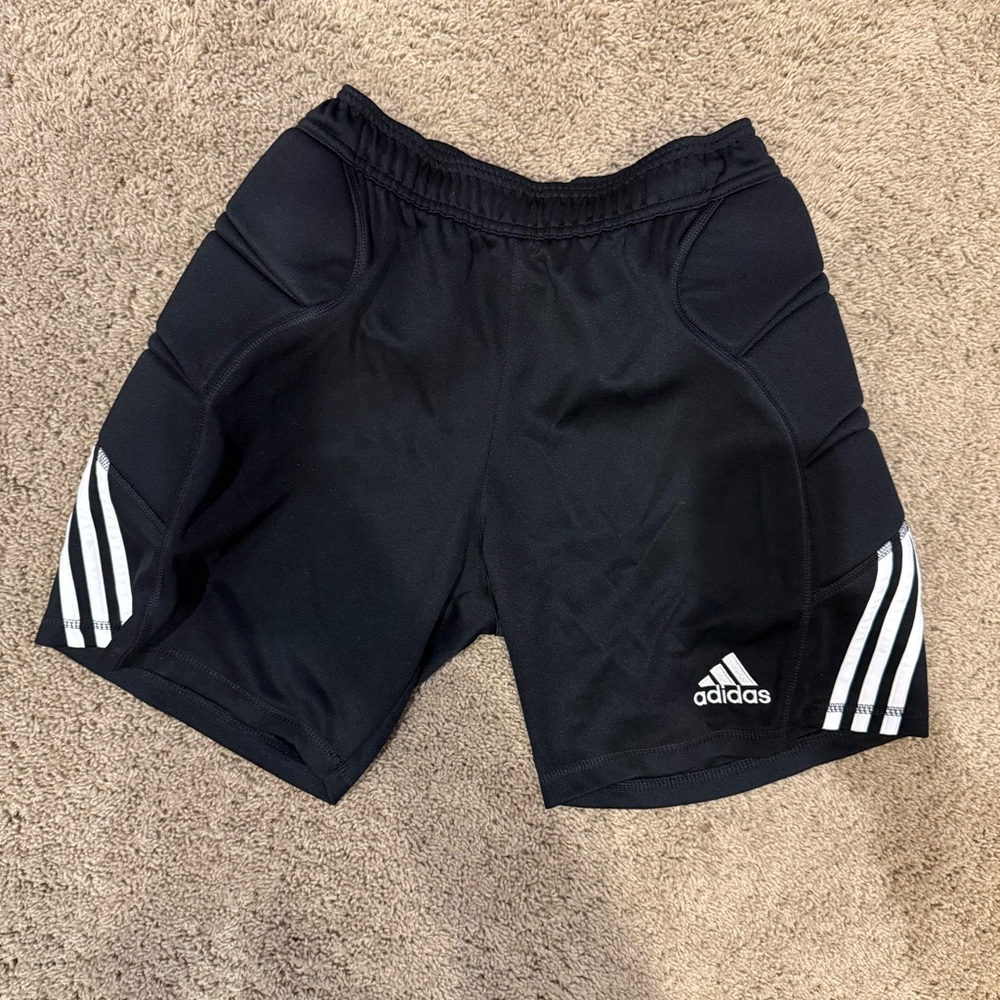 Adidas Black Padded Medium Goalie Shorts
